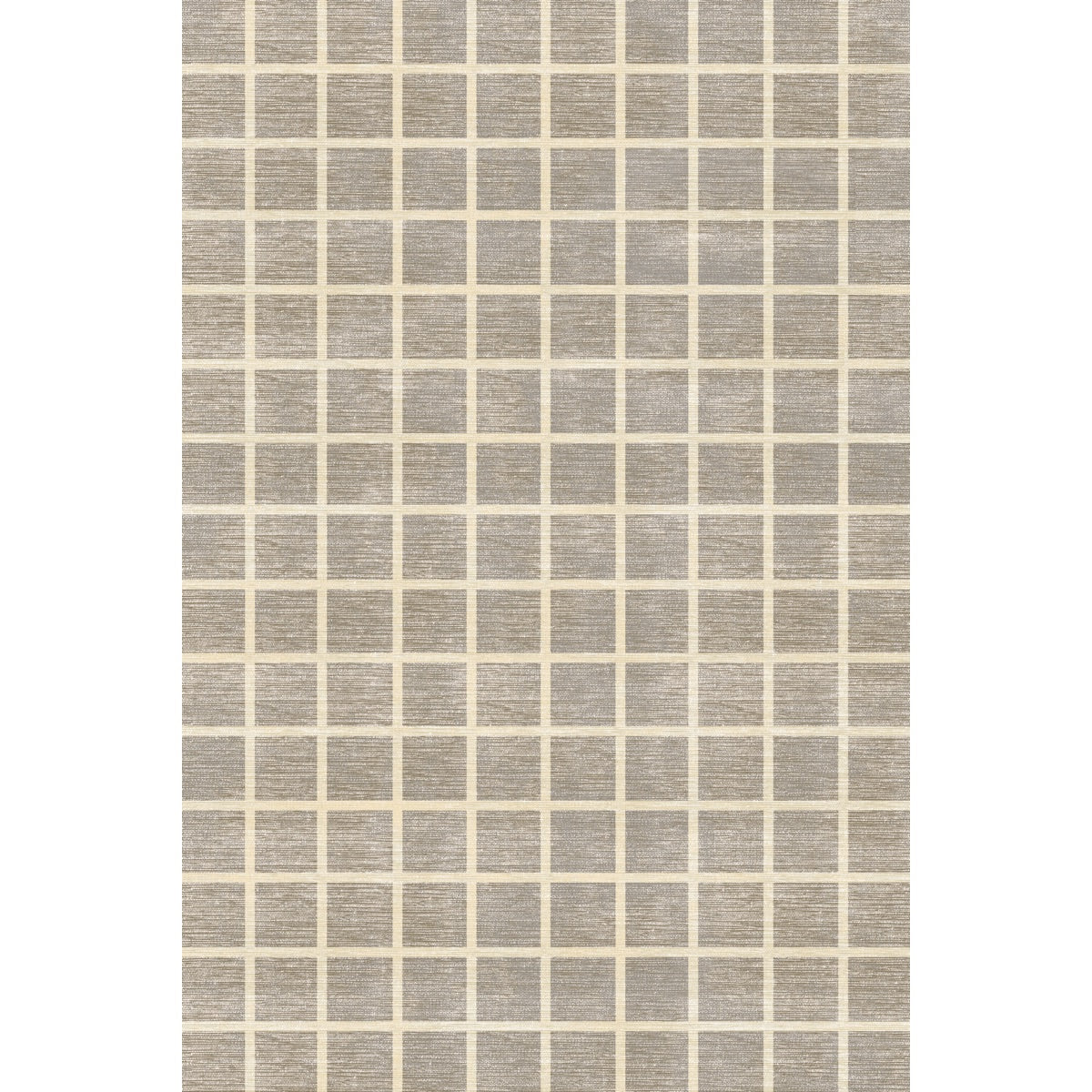 Caper Natural Beige Checkered Rug