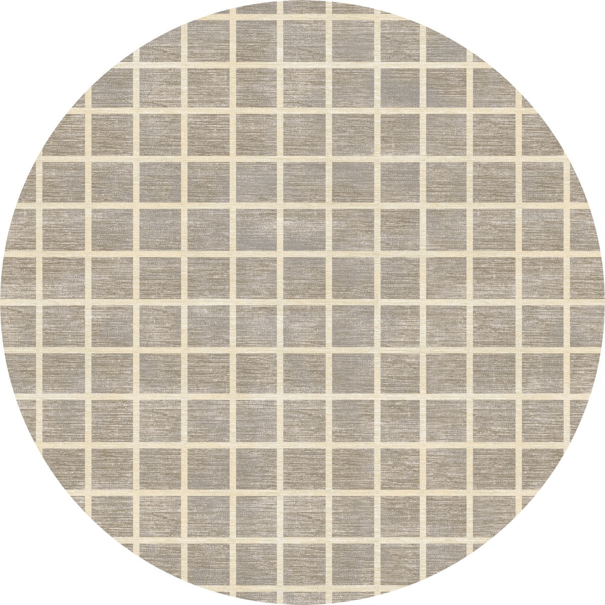 Caper Natural Beige Checkered Rug