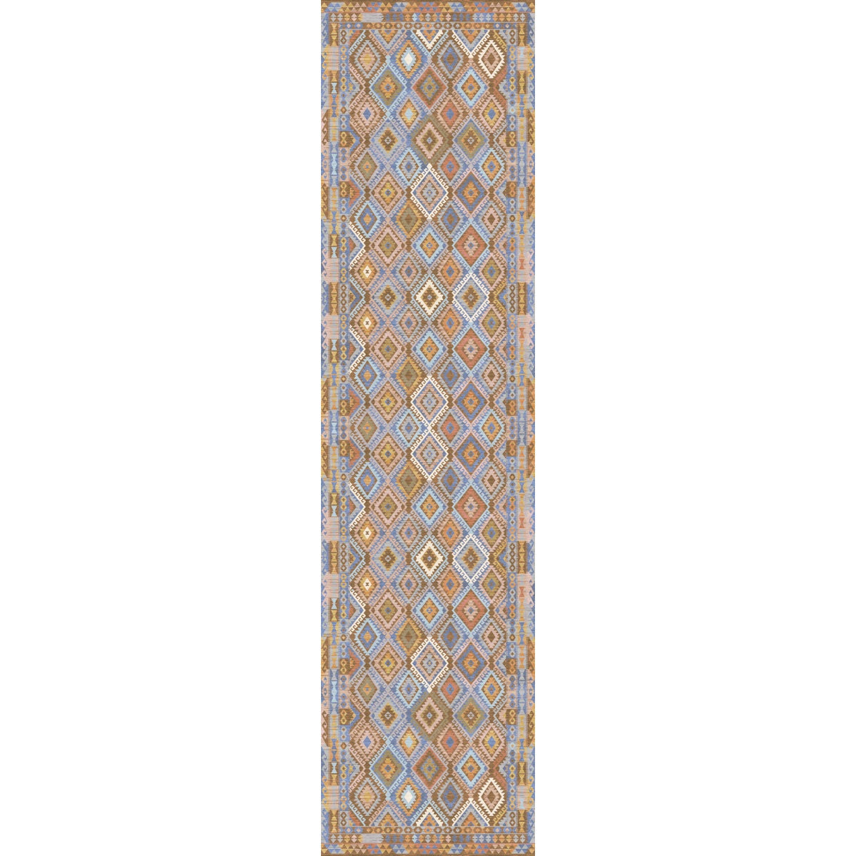 Assania Blue Brown Multi Rug