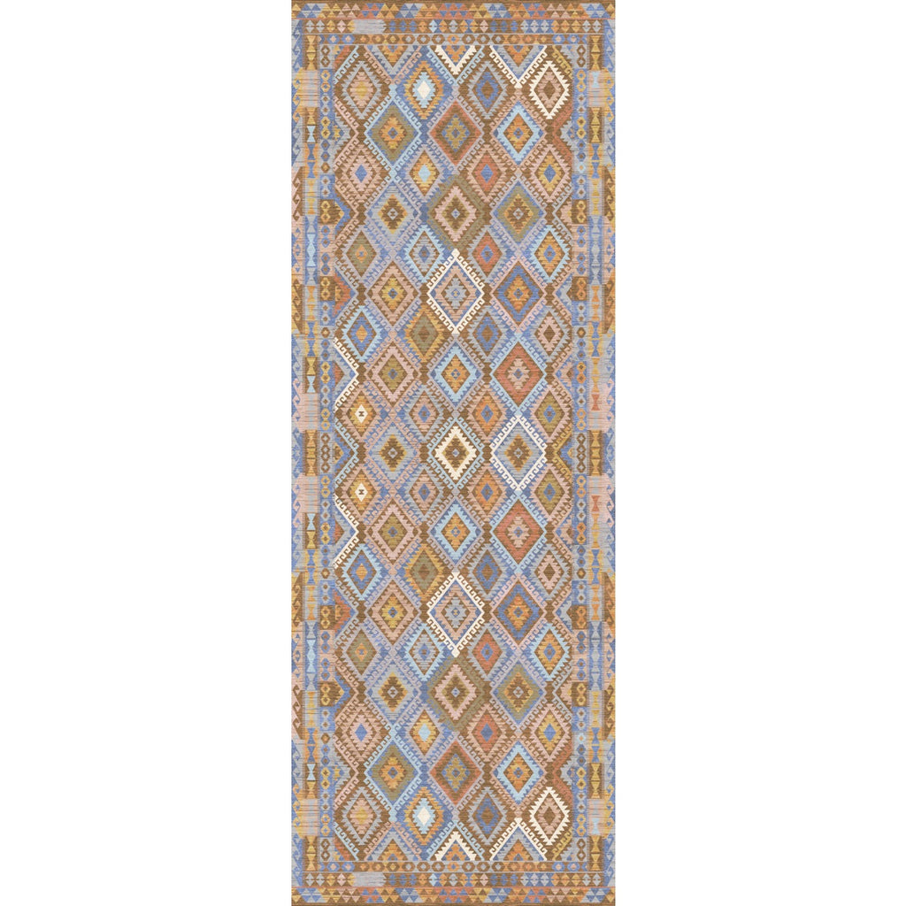 Assania Blue Brown Multi Rug