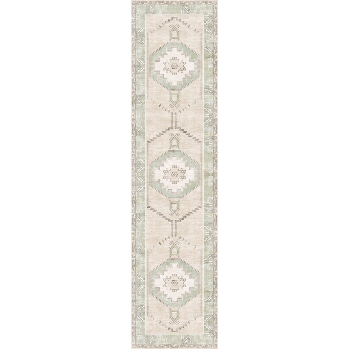 Barbara Light Green Beige Rug