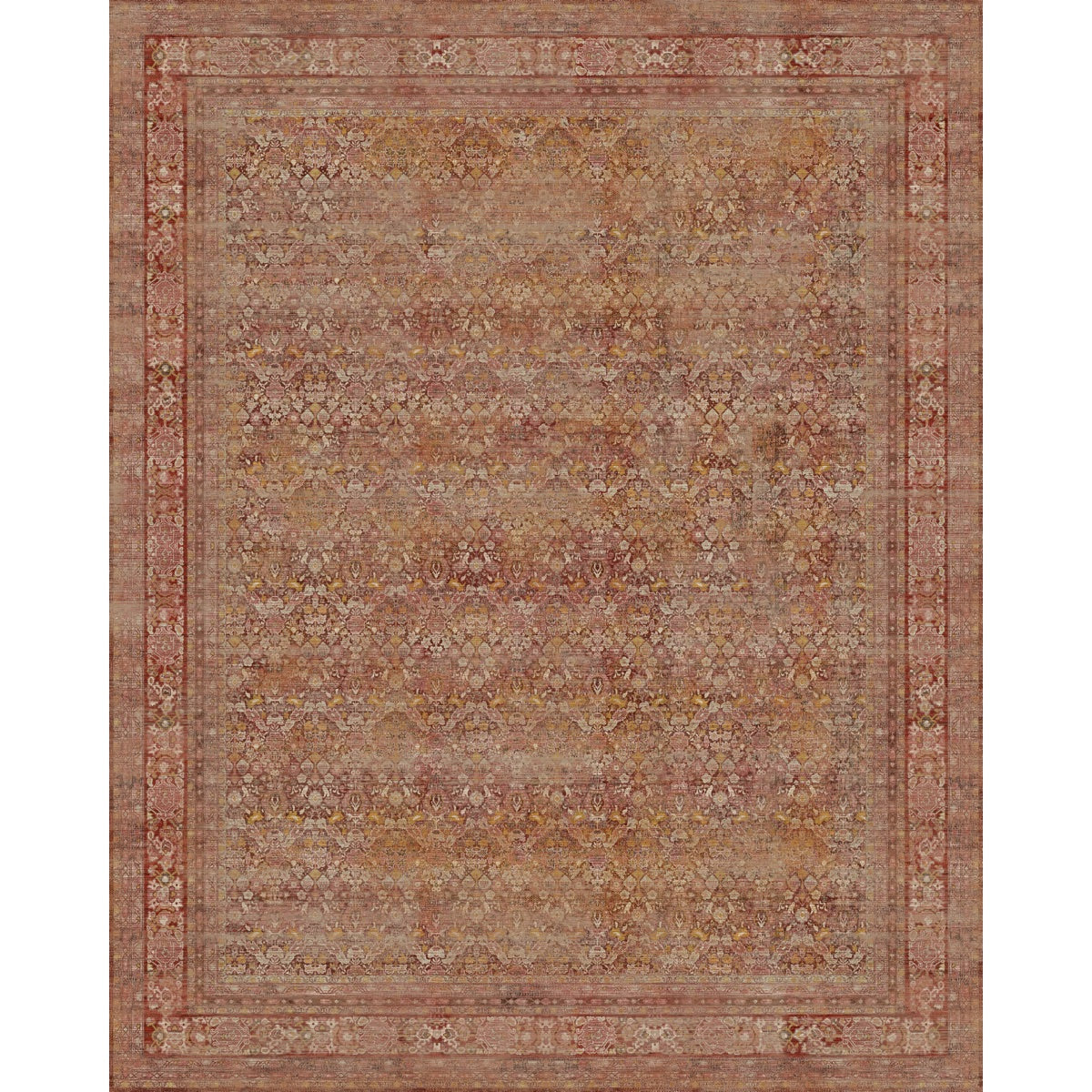 Copera Orange Multi Rug