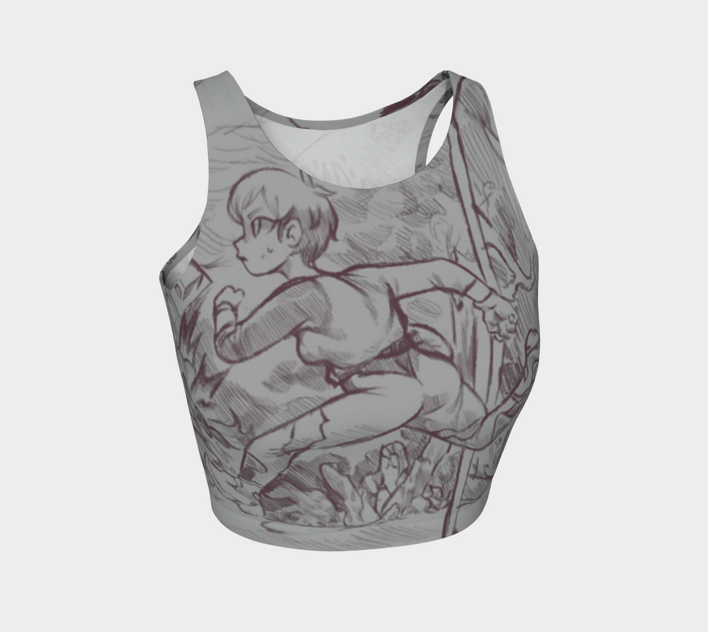 Art Athletic Crop Top