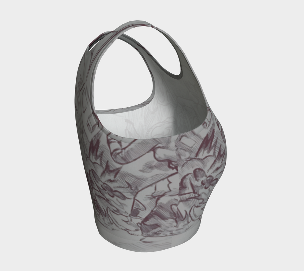 Art Athletic Crop Top