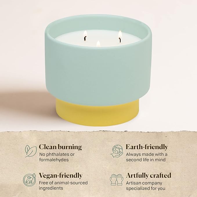 Color Block 16 oz Candle - Minty Verde by Paddywax