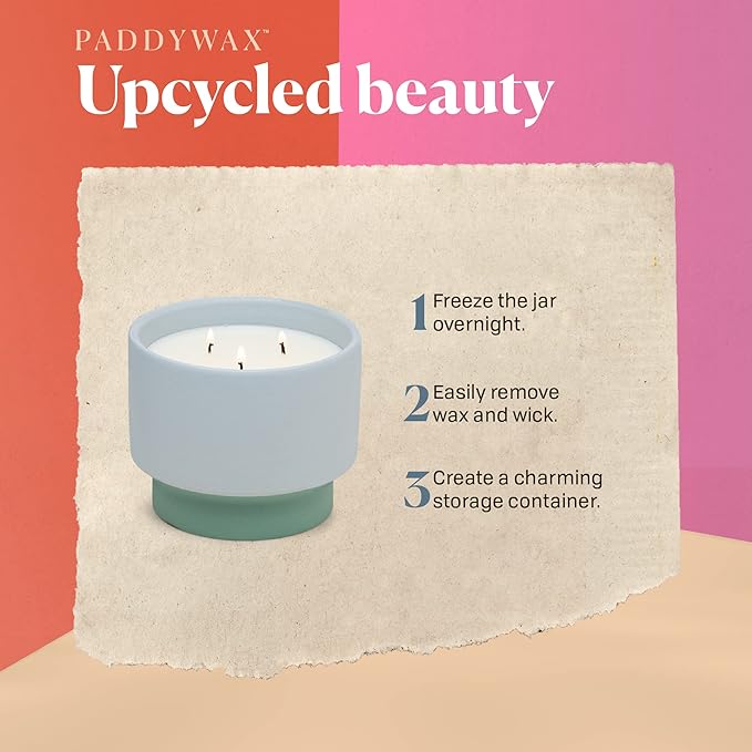 Color Block 16 oz Candle - Saltwater Suede by Paddywax